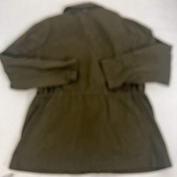 J.Crew Womens Military-Style Utility Jacket  Olive Green Cotton Blend XL - Picture 10 of 15